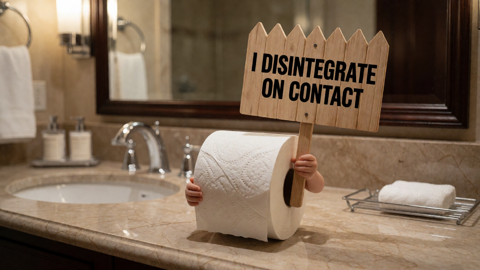 Toilet paper on strike